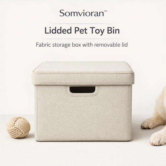 Somvioran™ Lidded Pet Toy Bin
